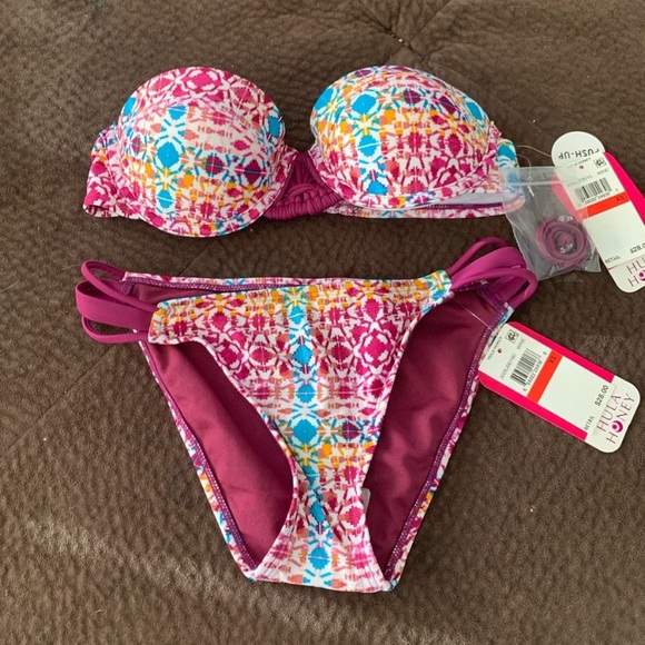 3 NWT Hula Honey complete bikini sets xs - Picture 7 of 9
